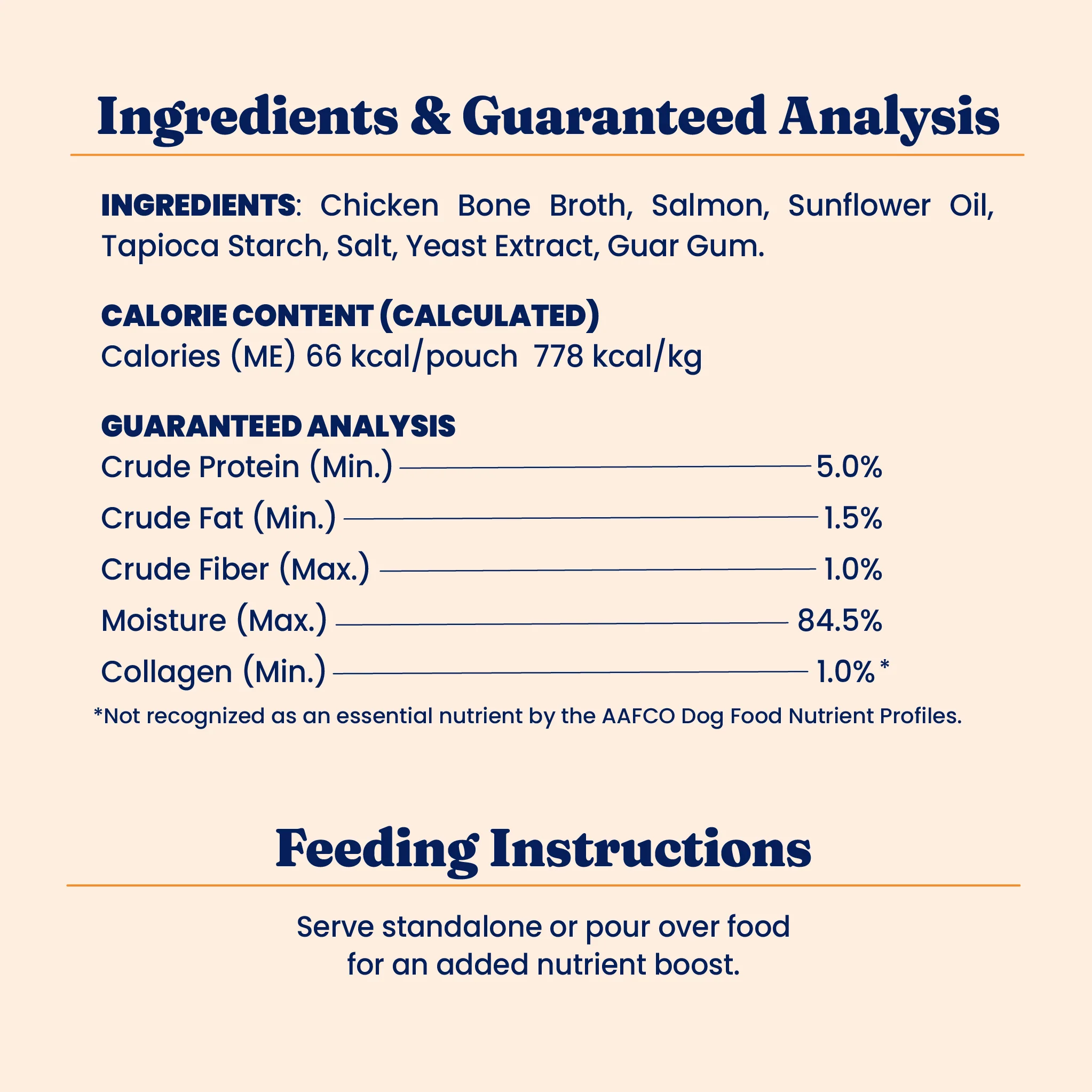 Bone Broth Salmon Meal Topper for Cats - Image 3