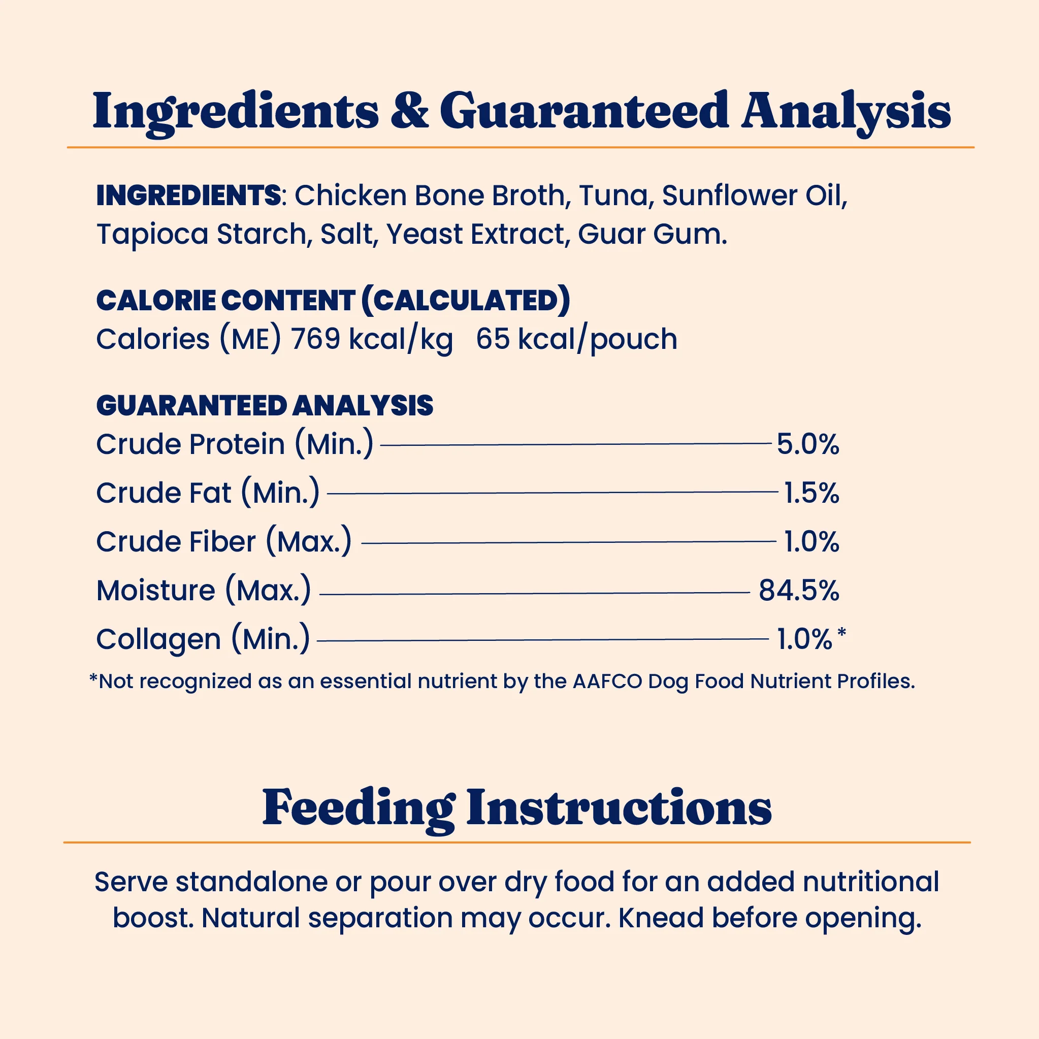 Bone Broth Tuna Meal Topper for Cats - Image 5