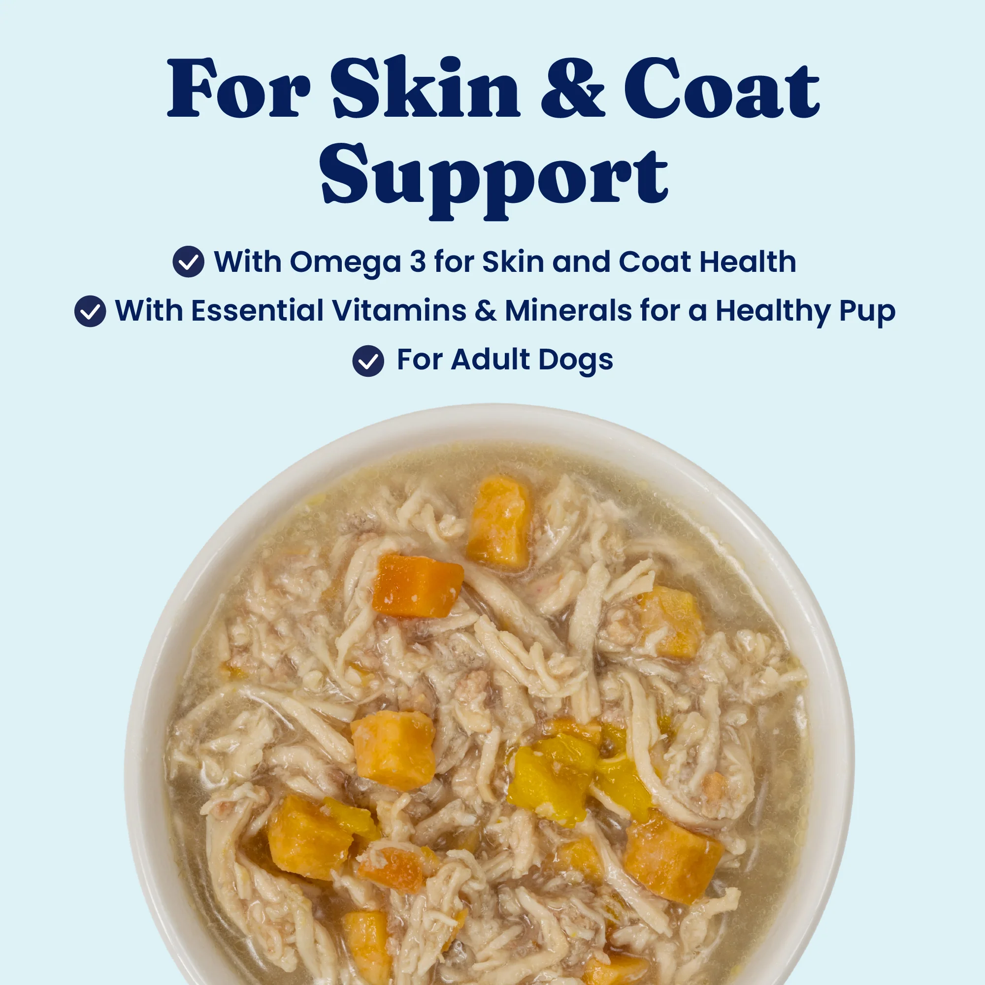 Skin and Coat Meal or Topper Wet Food for Adult Dogs - Image 3