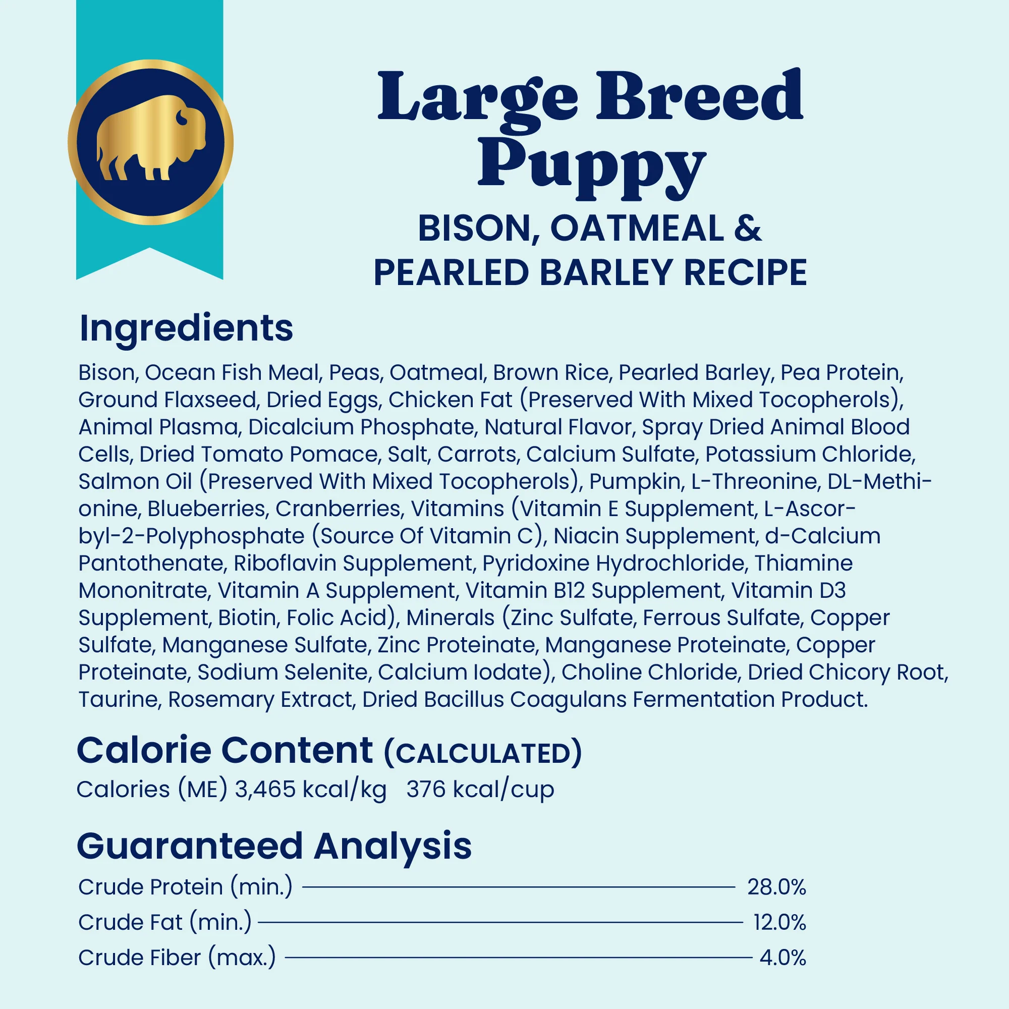 Wolf Cub Dry Dog Food for Large Breed Puppies - Image 4