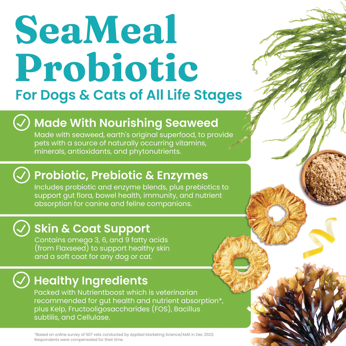 Nutrientboost™ SeaMeal™ Pre & Probiotic Powder For Dogs & Cats - Image 5