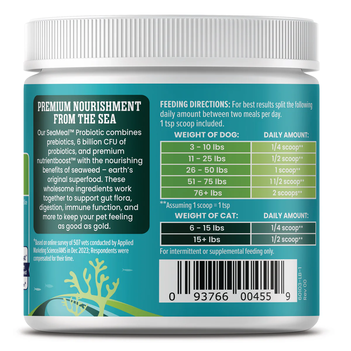 Nutrientboost™ SeaMeal™ Pre & Probiotic Powder For Dogs & Cats - Image 8